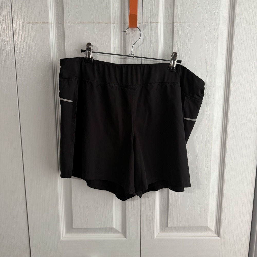 Avia Black Lined Athletic Shorts Women's Size Medium Run Hike Workout Gym Travel